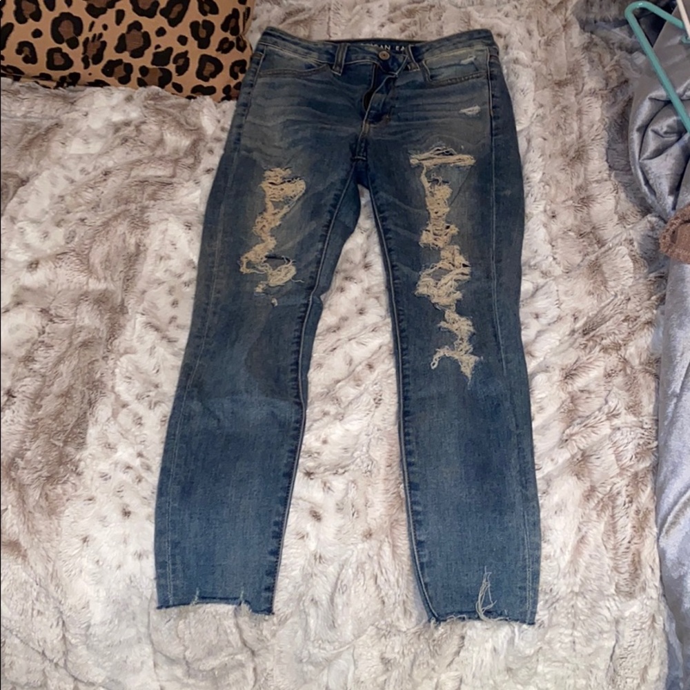 American eagle high rise skinny jeans